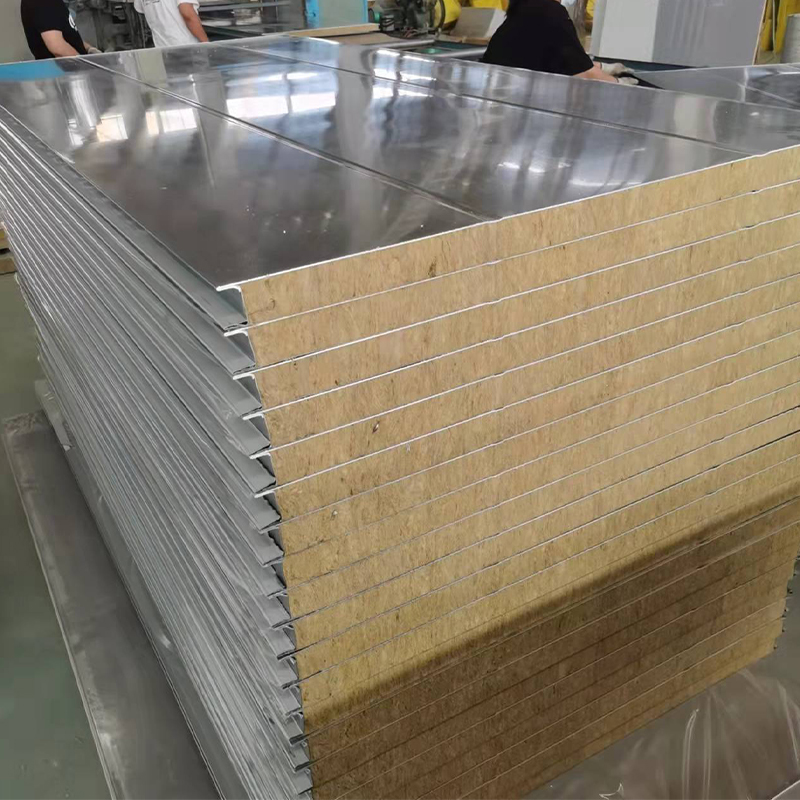 Mechanism Rock Wool Sandwich Color Steel Plate