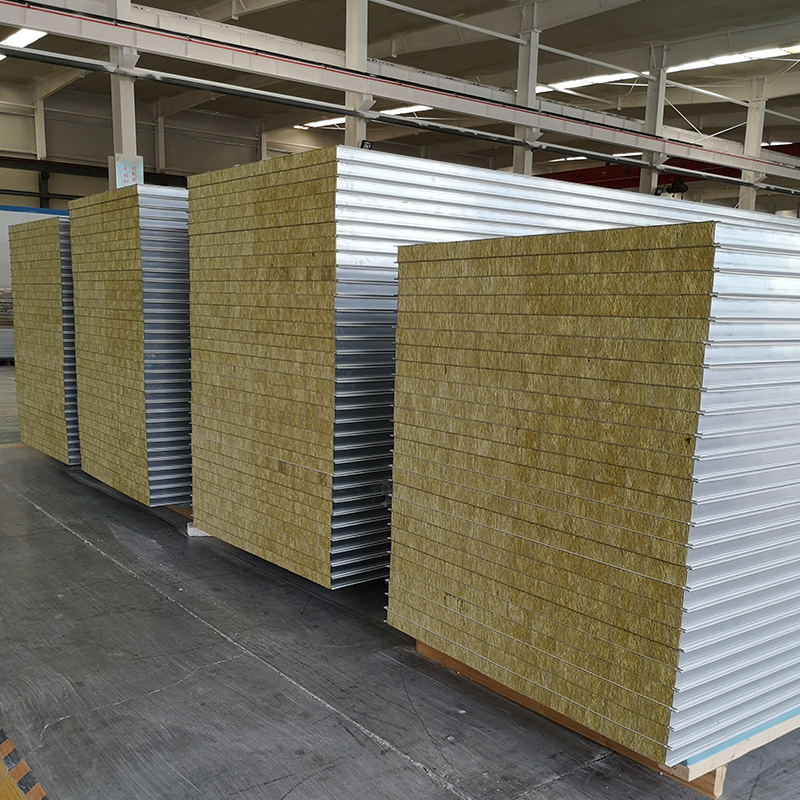 Mechanism Rock Wool Sandwich Color Steel Plate