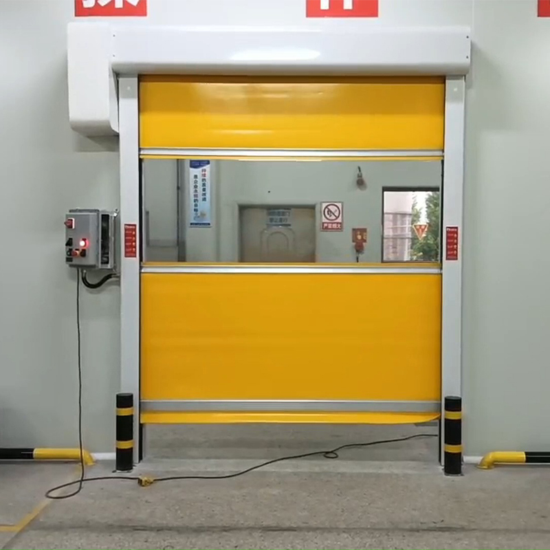 How do high-speed automatic rolling doors achieve fast and noiseless operation?