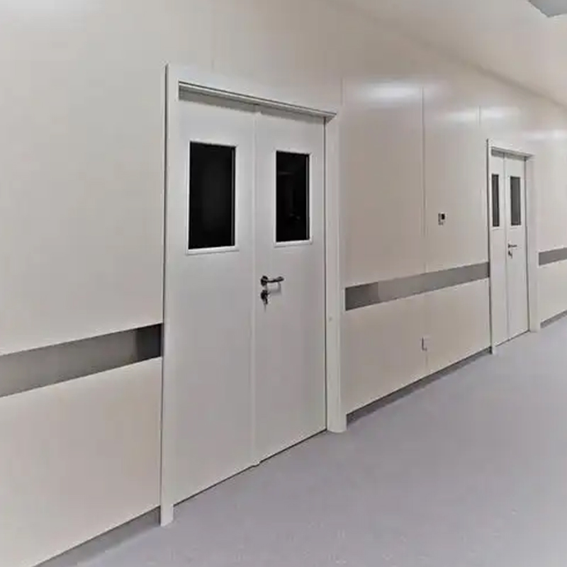 How can the installation process of a steel double clean room door avoid contamination from gaps?